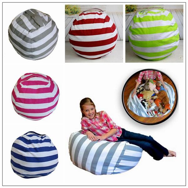 

5 color 16 inch torage bean bag beanbag chair kid bedroom tuffed animal organizer plu h toy buggy bag baby play mat cca9026 30pc