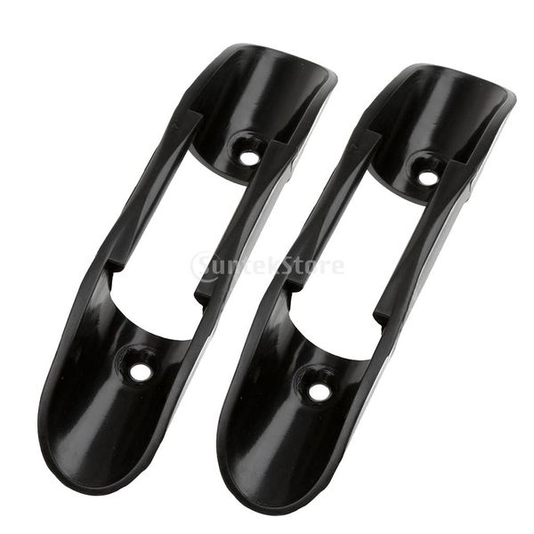 

2 pieces black plastic marine kayak paddle clip holder paddle oars keeper canoe boat deck mount fishing accessories