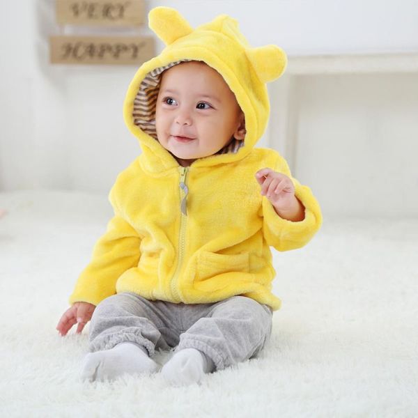 

newborn baby autumn warm 2017 cute jackets solid color coat cat ear hooded outerwear kids jacket children clothing, Blue;gray