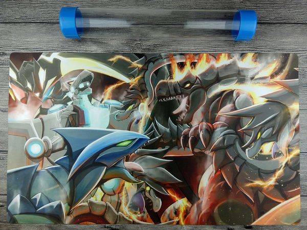 YuGiOh Kaiju Custom Playmat Sammelkartenspielmatte Kostenlose hochwertige Tube Senden Sie den Empfangsbeutel versandkostenfrei