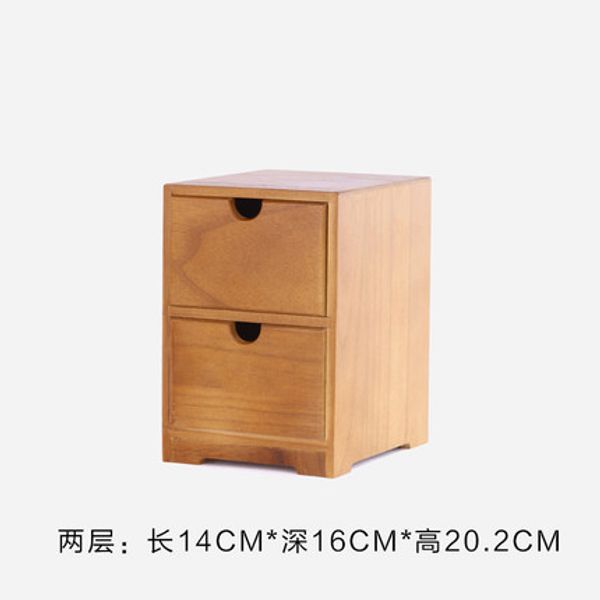2019 Japanese Style Solid Wood Multi Layer Drawer Storage Box