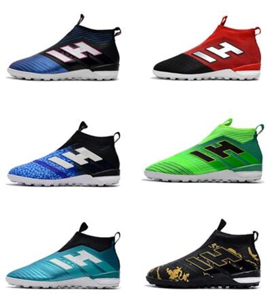 

Cristiano Ronaldo ACE Tango 17+ Purecontrol TF Men's Soccer Shoes Black Neymar Football Shoes Factory Outlet Soccer Cleats Soccer Boots