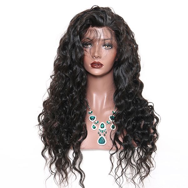 

Full lace human hair wig deep curly wave lace front wig water wave kinky curly loo e wave full lace human hair wig with baby hair