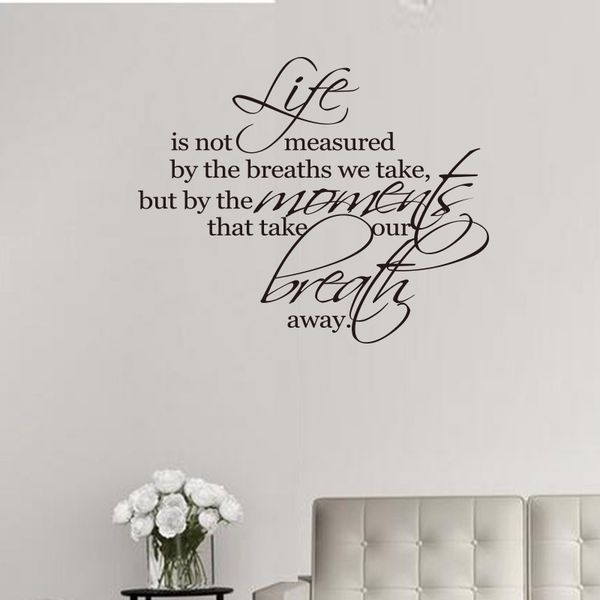 Life Is Not Measured By The Number Of Breaths Wall Decal Vinyl Self Adhesive Family Es Art Stickers For Living Room Home Decor Decals - Family Wall Sign Canada Life Is Not Measured By The Number Of Breaths Wall Decal Vinyl Self Adhesive Family Es Art Stickers For Living Room Home Decor Decals - Family Wall Sign Canada