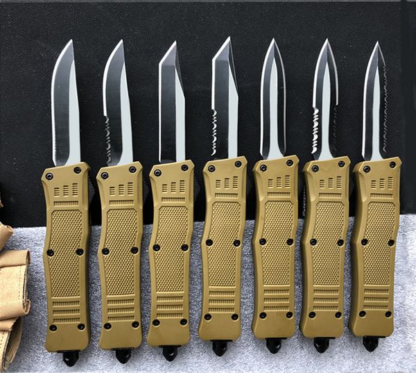 

7'' OD Green small 616 CT doule action AUTO Utility knife EDC camping gear tactical mini knives with nylon sheath