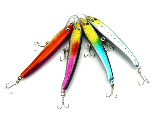 

4pcs 26.3g fishing lures ater 17cm 3d minnow with treble hook