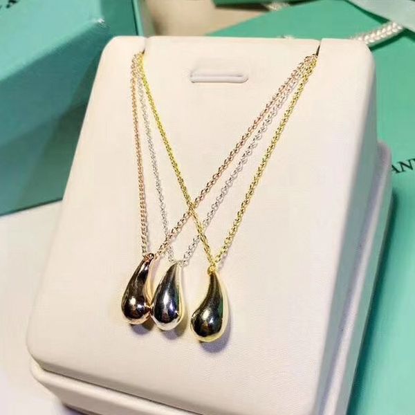 

женщина водослива ожерелье женщины ожерелье 925 silvergolden покрыли цепь, Silver
