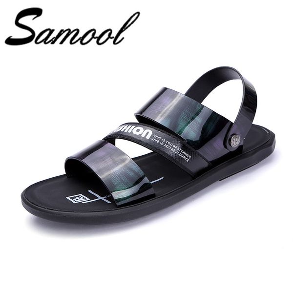 

men sandals summer beach roman sandals 2018 casual shoes leisure durable breathable non slip sandalias hombre shoes men wx5, Black