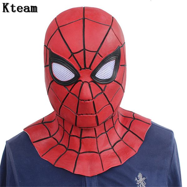 

new movie homecoming infinity war iron spider man cosplay costumes lycra mask superhero lenses 3d masks