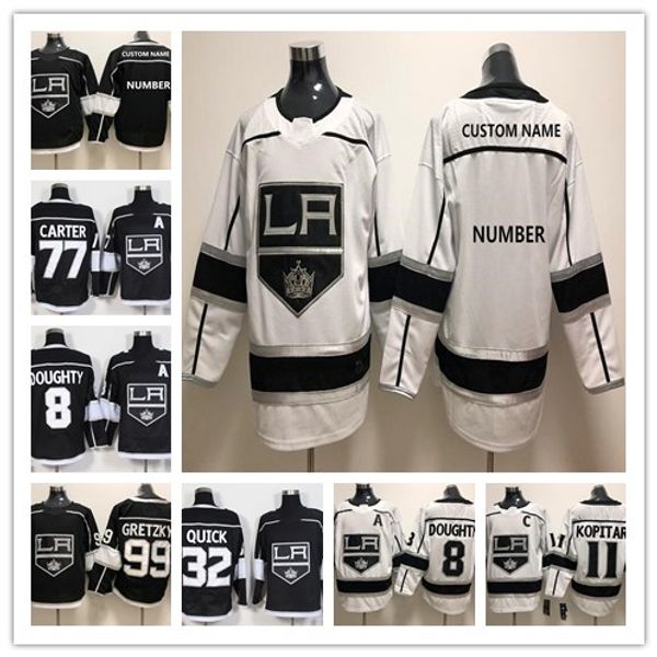 

Custom Los Angeles Kings 22 Tiger Williams 22 Tiger Williams 11 Anze Kopitar personalized any name any number Stitched Jersey