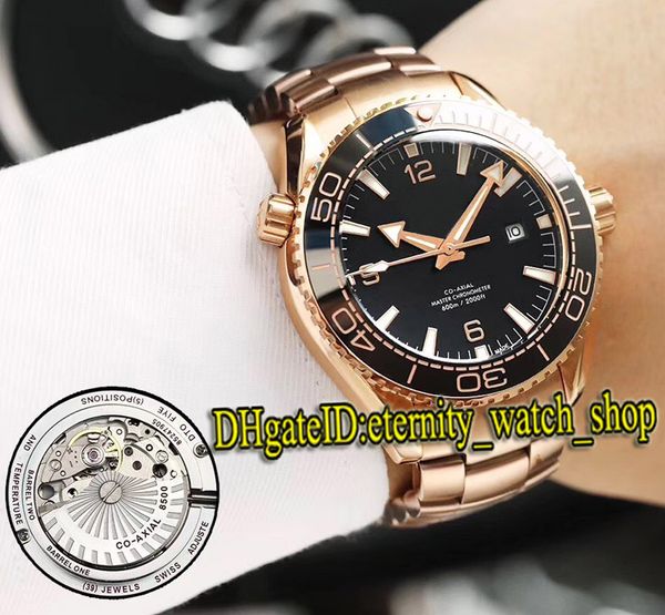 

high-quality planet ocean 232.30.42.21.01.001 ceramic bezel black date dial miyota automatic mens watch 316l steel band sport watches, Slivery;brown