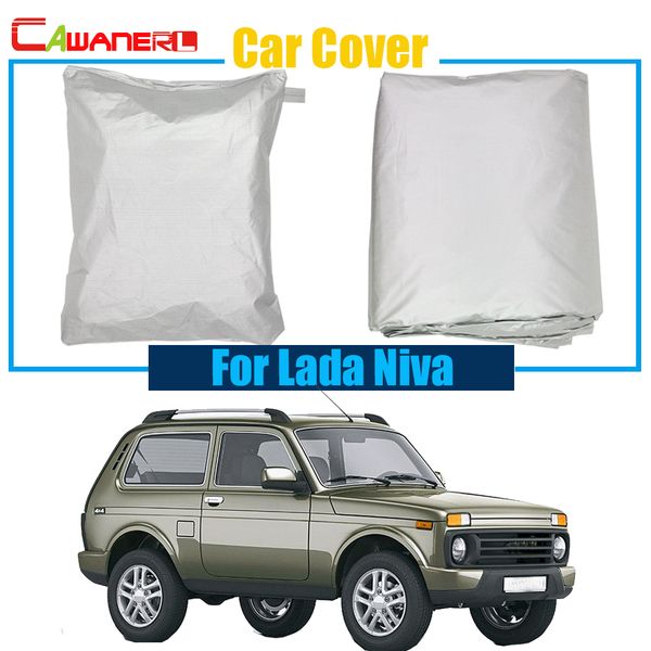 

cawanerl suv car cover uv anti sun rain snow resistant cover dustproof for lada niva