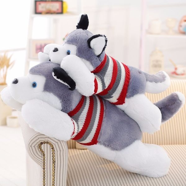

plush doll dolls husky plush toys 1.7m siberian husky sweater