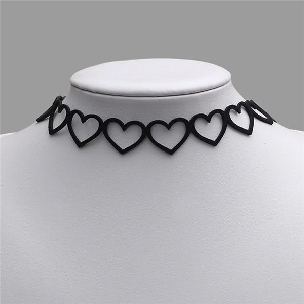 Acheter évider Amour Coeur Sautoirs Velours Noir Maxi Sautoir Collier Ras Du Cou Tatouage Sautoir Ketting Colliers Collier Femme De 2075 Du Value111
