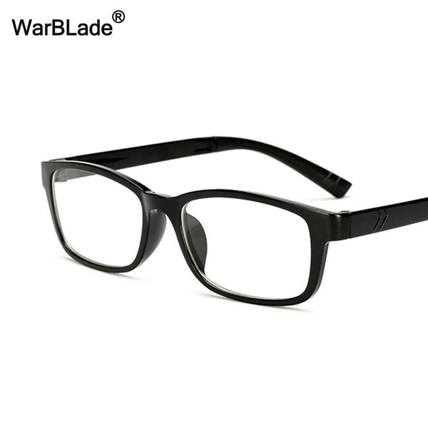 

2018 new eyeglasses men women suqare brand designer eyeglasses frame optical eye glasses frame gafas de grau warblade, Silver