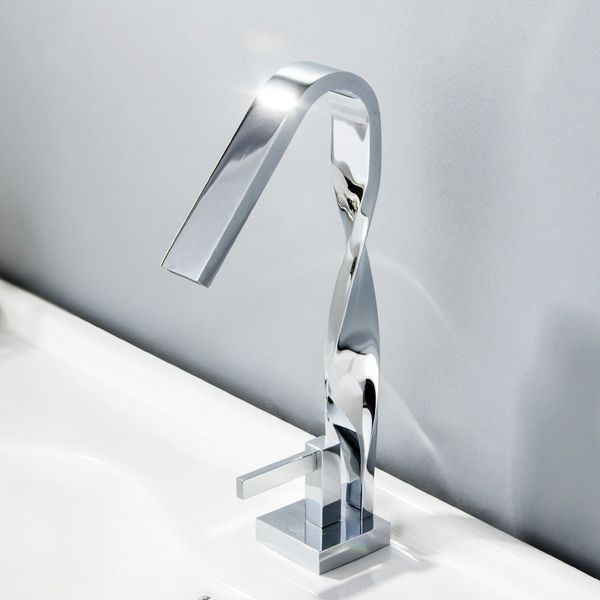 

Twist Bathroom Sink Faucet Basin Faucet Chrome Brass Crane Water Mixer Single Handle Basin Sink Mixer Tap Torneira