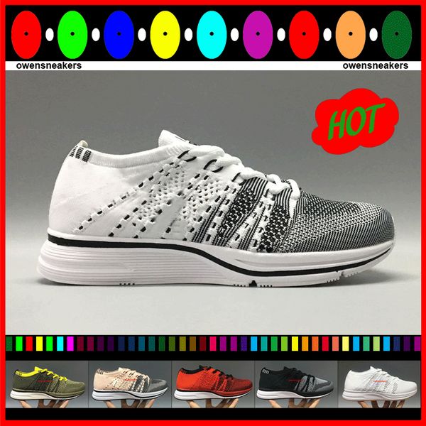 

2017 Новый Air Zoom Fly Trainer Racer 2 Женщины Мужчины Спортивная Кроссовки Черный Гонщик Крос