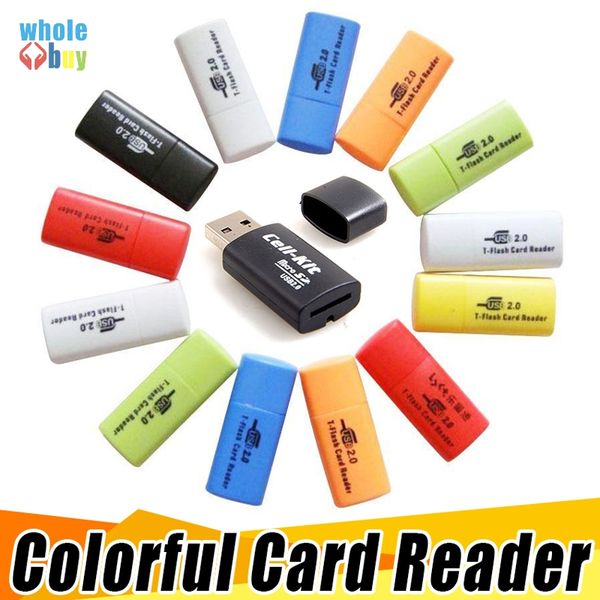 

little dog usb 2.0 memory tf card reader ,micro sd card reader dhl fedex 1000pcs/lot