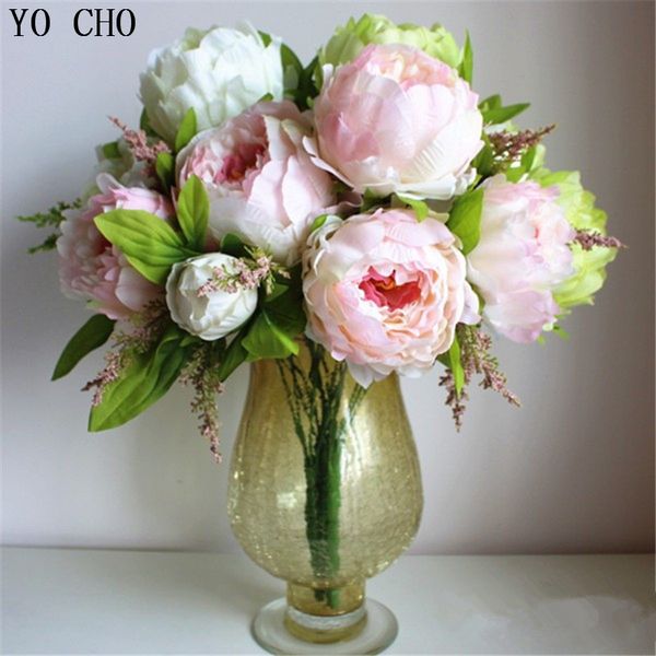 

flower bouquet (7 heads /bunch ) silk /simulation /artificial flower peony flower bouquet