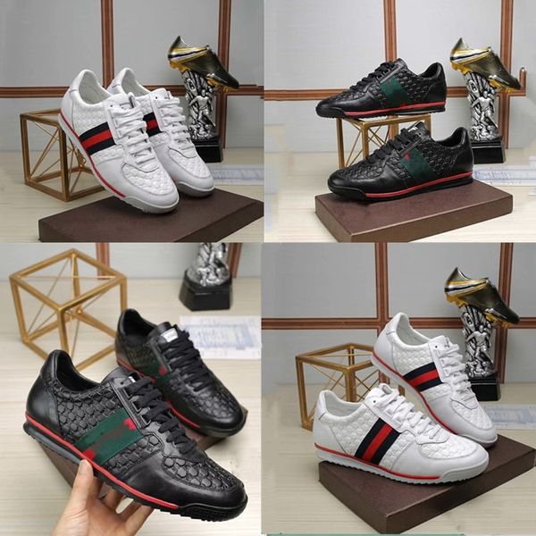 

new arrival luxury brands mens casual shoes men sneakers men fashion luxury shoes sheepskin insole model, Black