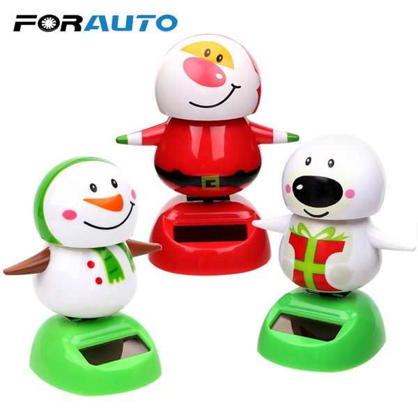 

forauto dashboard decoration with self-adhesive christmas snowman swinging bobble doll toy car ornament interior accessories