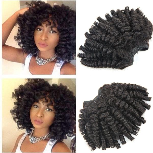 Brazilian Funmi Hair Short Brazilian Curly Hair Extensions 4
