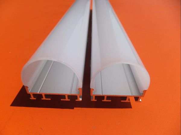 Spedizione gratuita di alta qualità 2000mmx26mmx23mm Profilo di alluminio a sospensione 2M per striscia a LED per PCB da 23 mm con coperchio, raccordi tappi terminali