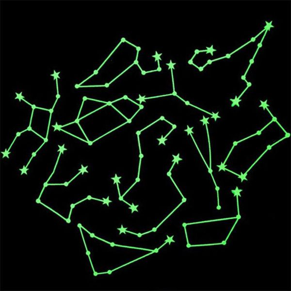 

eshylala 1 pack new design star map glow in darkness night sky constellations zodiac chart poster sticker