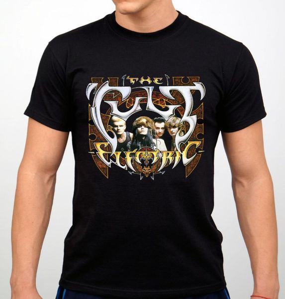 

the cult electric rock band t-shirt black new, White;black