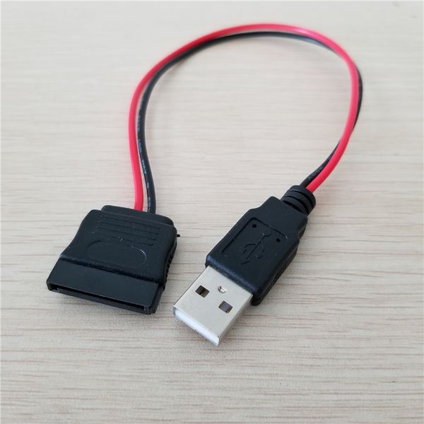 

10 шт. / лот usb мужчина к 15pin sata женский адаптер питания кабель шнур 18awg 30 см для ноутбука 2.5 жесткий диск hdd ssd