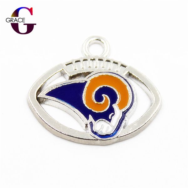 

20 шт. / лот футбольная команда мотаться подвески для спорта женщины ожерелье серьги висит подвески diy ювелирных изделий, Bronze;silver