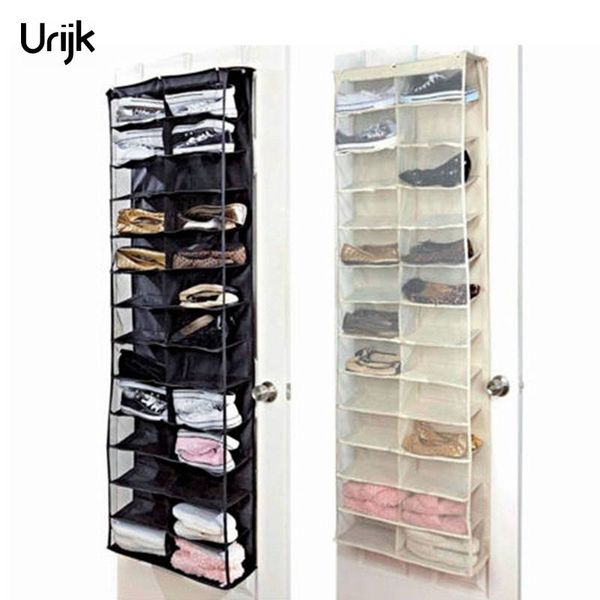 

urijk 26 pairs shoes organizer bags storage organizer shoe space saver rack bag non-woven door hanging storage bag