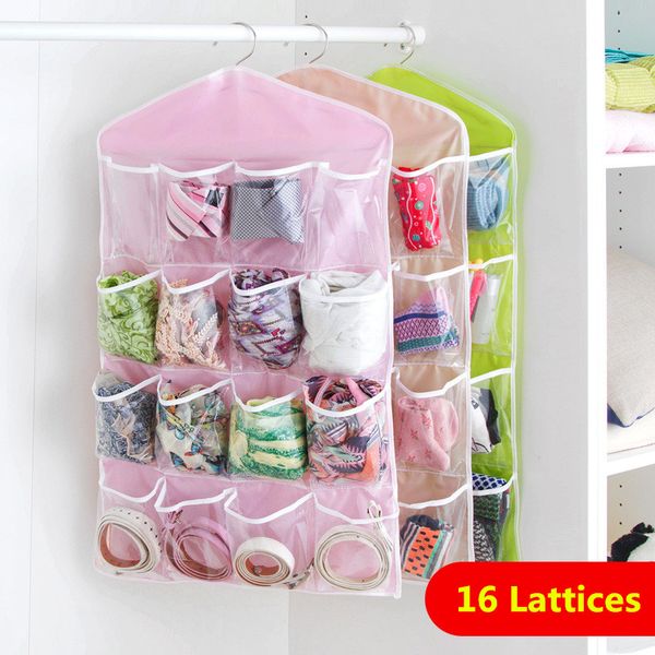 

hanging bag with 16 lattices closet wall bag collection and hanging bag