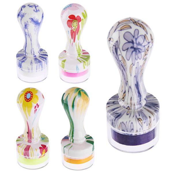 

new design jelly silicone nail art stamper scraper 2.8cm nail stamp stamping tool art stamping scraper set, White