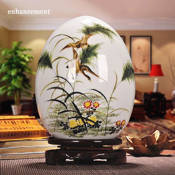 

antique jingdezhen ceramic vase lucky egg enamel thin prosperous egg contemporary home decoration furnishing article