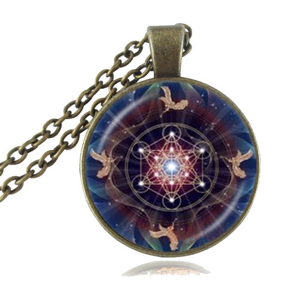 

Метатрон куб кулон ожерелье Сакральная геометрия Цветок Жизни ювелирные изделия