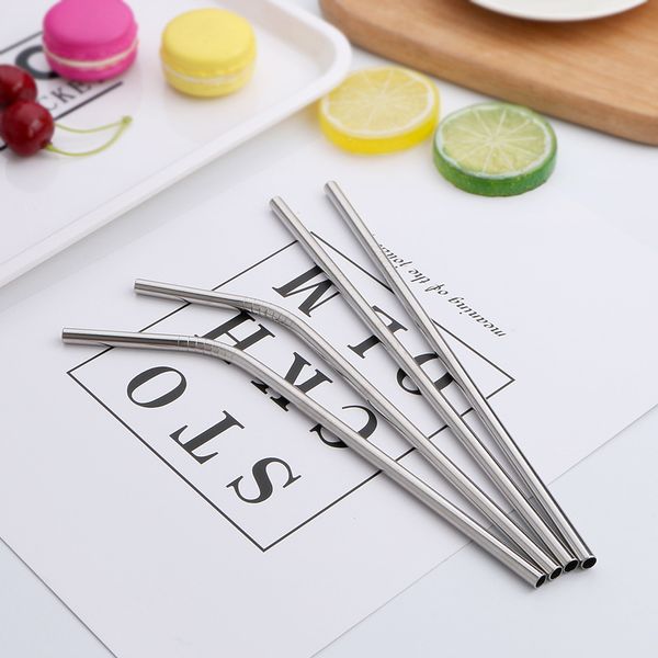 

304 tainle teel traw durable traight drinking traw fda certification metal traw family home kitchen 8 5in