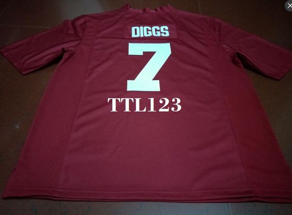 

men #7 trevon diggs alabama crimson tide red black white college jersey or custom any name or number jersey, Black;red