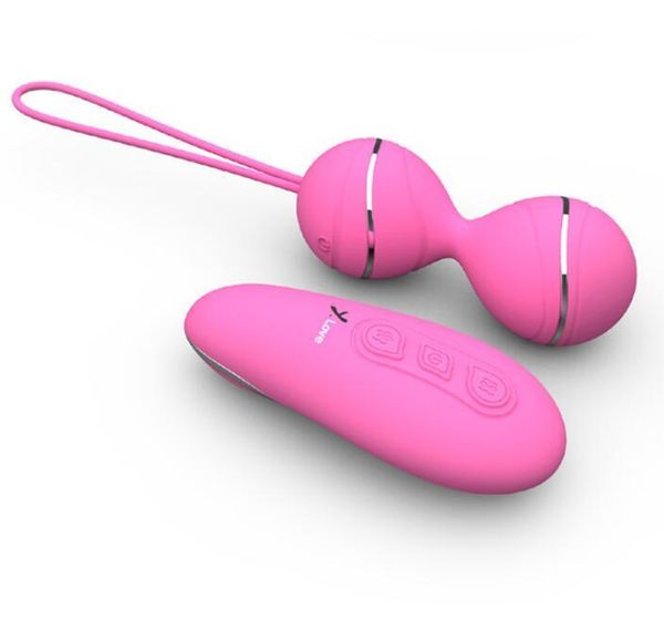 Spedizione gratuita Uova vibranti Telecomando senza fili uova di salto vibratore impermeabile in silicone palle di Kegel esercizi sesso adulto prod Y1892703