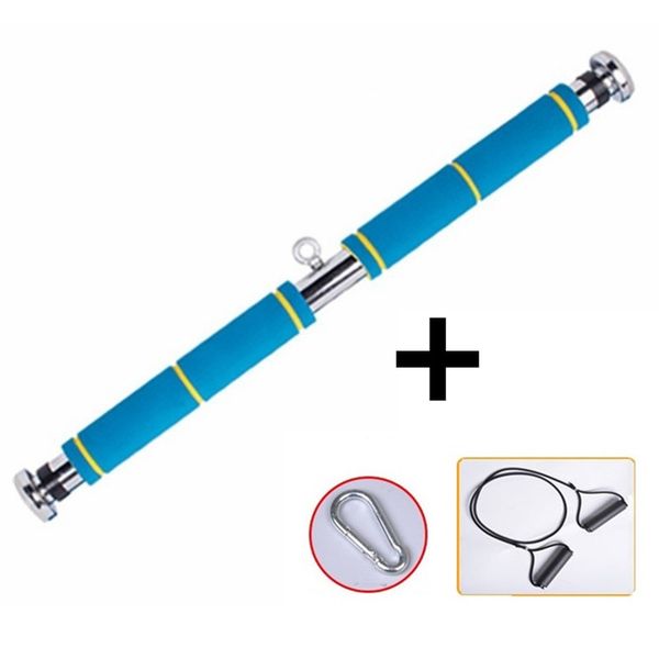 

150kg pull up bar with resistance band on door gym training for bodybuilding fitness 60-100cm
