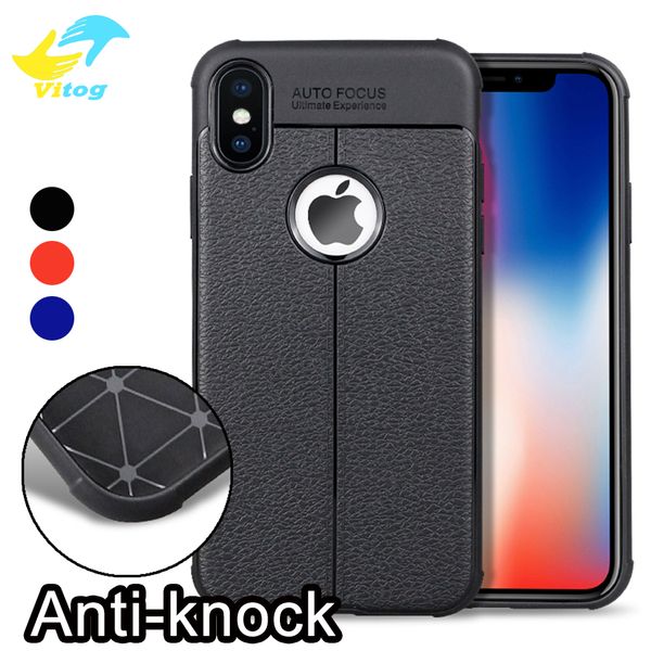 

For iphone x max xr ca e anti knock tpu oft tpu ilicone leather texture phone ca e cover for iphone x am ung 9 note9 huawei