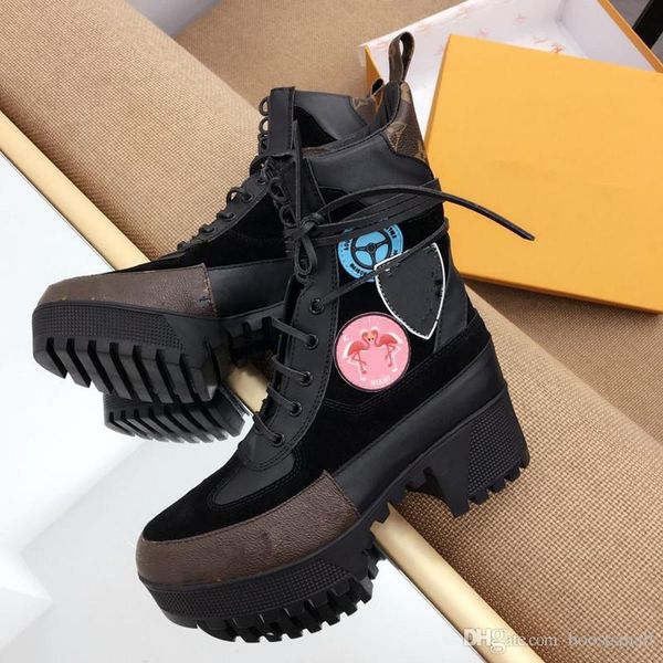 

Мартин сапоги пустыни загрузки женщины зимние boots100% натуральная кожа печати леди