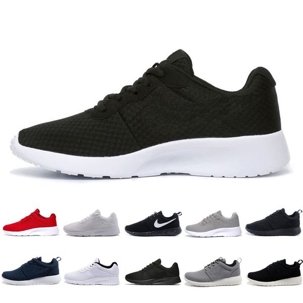 roshe run one Tanjun 1.0 3.0 Londres Olímpico Sapatos de Corrida Das Mulheres Dos Homens preto branco cinza malha vermelha Executa Sapatos Esportes Ao Ar Livre Sapatilha 36-45