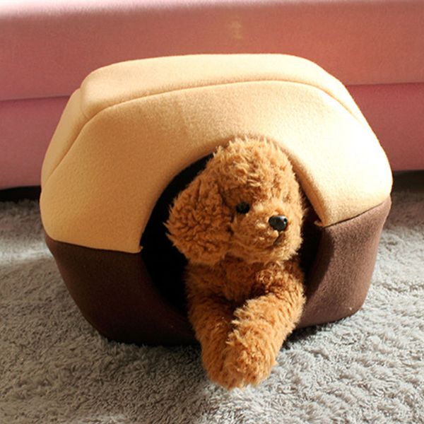 

animal puppy cave sleeping mat pad nest kennel foldable soft warm winter cat dog bed house pet supplies hg99
