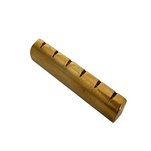

solid brass slotted cut guitar nut 43mm for lp guitar and similar guitars