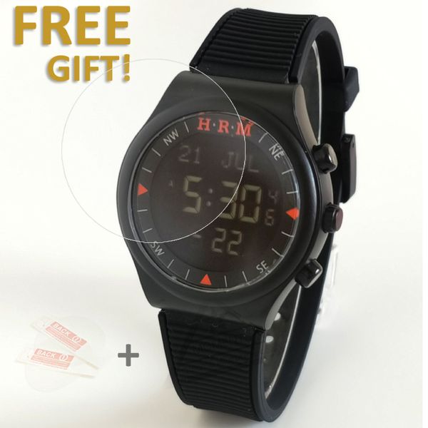 

10 pcs/lot wholesale islamic athan watch for muslim prayer with qibla direction 6506 original alharameen watch compass promotion, Slivery;brown