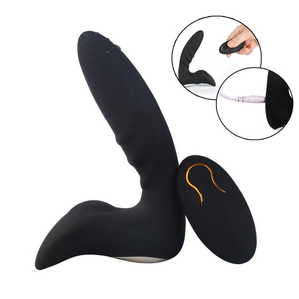 Vibratori a spina anale per massaggiatore della prostata a distanza senza fili USB ricaricabile per uomo, prodotto del sesso gay per adulti con vibratore Buttplug G Spot A3 S18101003