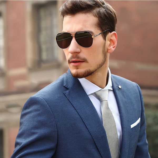 

new men sunglasses polarized sunglasses driving glasses shades brand designer uv400 male sun glasses masculino, White;black