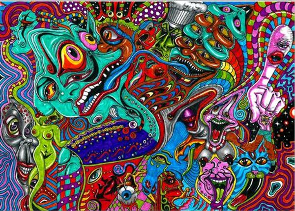 

150 см * 90 см психоделический флаг баннер 3 * 5 футов полиэстер пользовательские виси