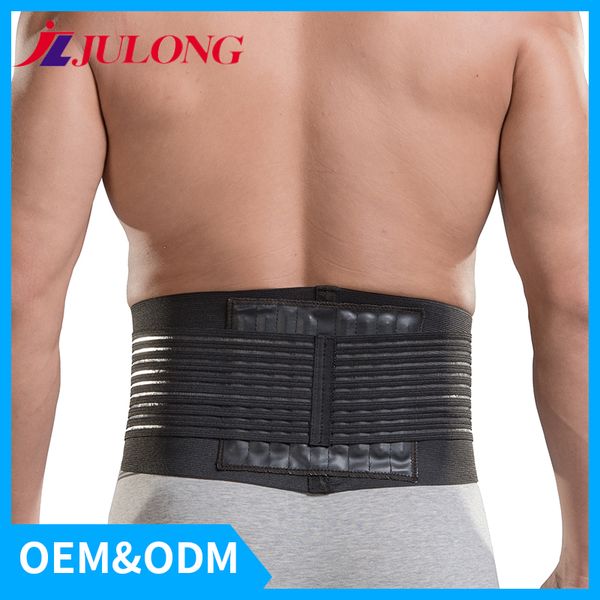 

jljulong new back support double belt strong elastic waist support men outdoor fitness sports weightlifting 9038, Black;blue